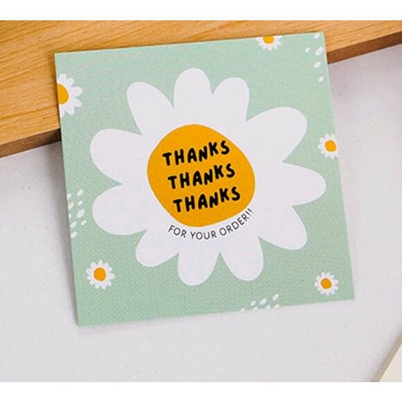 x50 "Thank you for your order"  card shipping supplies - Picture 1 of 2